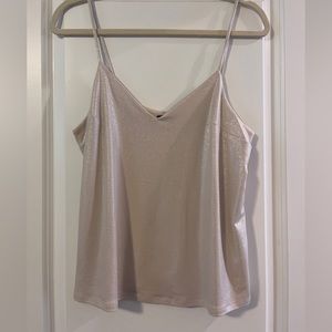 Sparkly Cream Express Cami Size Small